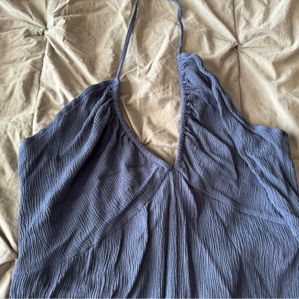 STUNNING Cupshe Plunge Halter Jogger Romper Jumpsuit Size: Large - Picture 10 of 12